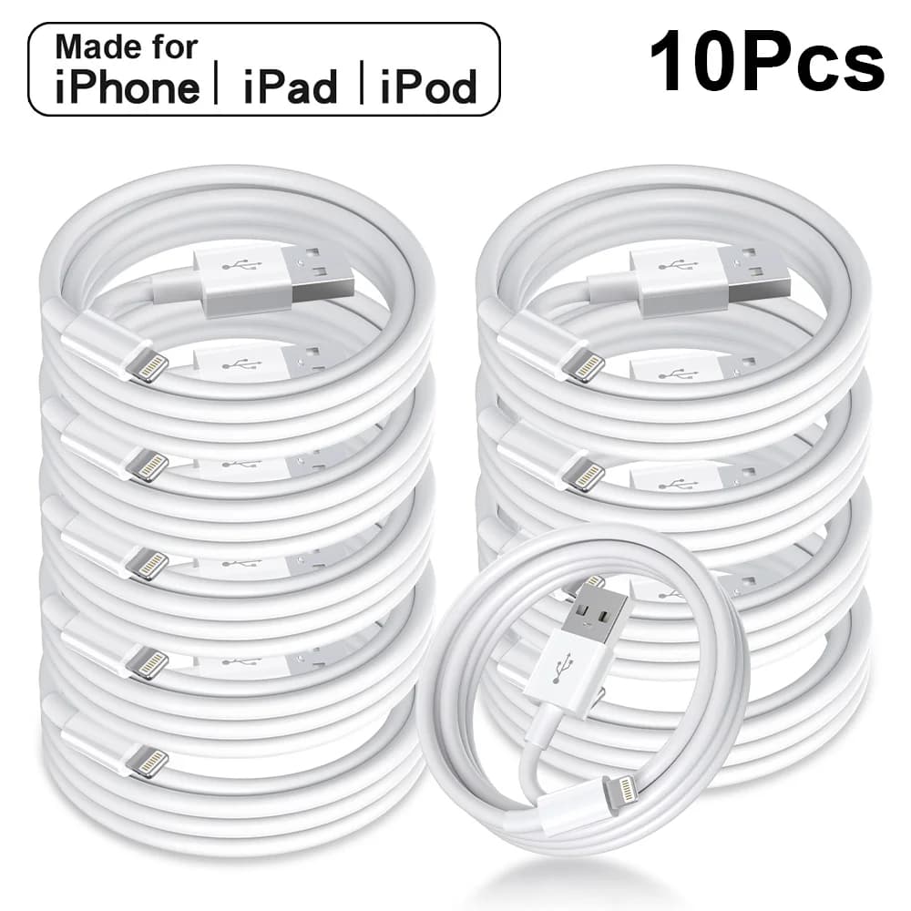 5/10PCS Apple MFi Certified UsB Charger Cable for iPhone 14 8 7 Plus 13 12 Pro Xs XR Fast Charging Cord Data Syne Line 1m 2m 3m