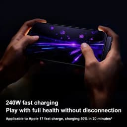 240W 2-in-1 Black/Orange Fast Charging Foldable Bracket Data Cable Type-C to Type-C PD Data Cord With Phone Tablet Stand 1.5M