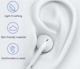 Type-C Headphones Are Wired for 16/15/17 Mobile Phones with In-Ear TYPE-C Flat Head Samsung, Xiaomi, Vivo and OPPO. One Plus