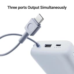 Xiaomi 20000mAh 33W Two-Way Fast Charging Power Bank with Built-in USB-C Cable Portable External Battery for iPhone 15-17 Xiaomi