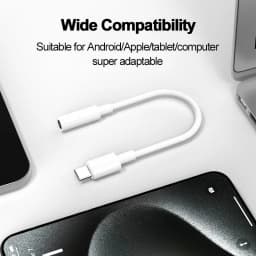 For iOS to 3.5MM Aux Jack Audio Adapter For iPhone 16 15 14 13 12 X Pro Max iPad USB Type C Headphone Adapter For Samsung Galaxy