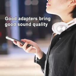 For iOS to 3.5MM Aux Jack Audio Adapter For iPhone 16 15 14 13 12 X Pro Max iPad USB Type C Headphone Adapter For Samsung Galaxy