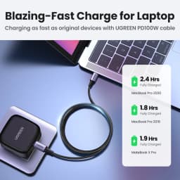 UGREEN 100W USB Type C To USB C Cable For iPhone 17 16 MacBook iPad Samsung Poco PD Fast Charging Charger Cord 5A E-Marker Chip