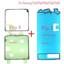 For Samsung Galaxy Z Flip 2 3 4 5 6 Rear Battery Back Cover Housing Waterproof Seal Sticker Adhesive Glue Tape