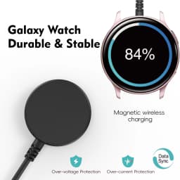 Wireless Charger Galaxy Watch Charger for Galaxy Watch 3/4/5/6/7/8/9, FE, Ultra1/2, 4/6/8 Classic.5 Pro, Active 1/2 USB-A USB-C