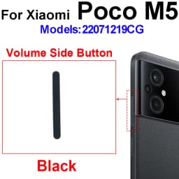 Power Volume Control Buttons For Xiaomi Poco M5 M5s F5 Pro On Off Power Volume Audio Small Side Keys Repair Parts