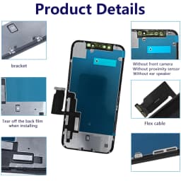 100% Excellent OEM Pantalla for iphone XR LCD Display Touch Screen Digitizer Assembly for iPhone XR LCD Replacement