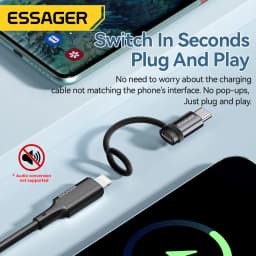 Essager Lighting To USB C Adapter 3A Fast Charging OTG for iPhone 15 XR Pro Type C To Lighting iPhone Connector OTG Converter