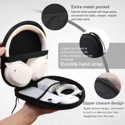 Universal Large Capacity Headphone Storage Bag Multifunction Lightweight Headset Case Earphone Carrying Bags for Sony Earbuds