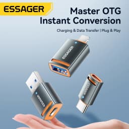Essager USB 3.0 OTG Adapter Type C Female to USB Male Converter USB To Micro ip Fast Charging Adapter For Laptop Macbook Samsung