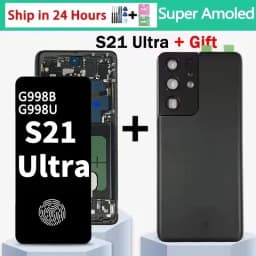 6.8" Super AMOLED For Samsung  S21 Ultra 5G G998 G998U Display Touch Screen Digitizer For Samsung S21Ultra G998B LCD