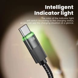 Toocki PD100W Type C To Type C Cable 5A Fast Charge USB C Spring Car Charger Cable For iPhone 15 Xiaomi 12 Samsung S23 Macbook