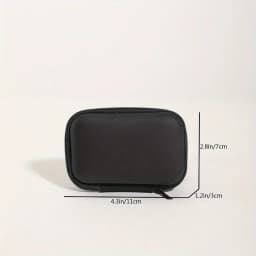 Stylish Eva Headphone Data Cable Storage Hard Drive Bag Simple Portable Charger Headphone Zipper Box