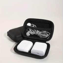 Stylish Eva Headphone Data Cable Storage Hard Drive Bag Simple Portable Charger Headphone Zipper Box