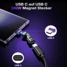 For iPhone Laptop 240W 16pin Magnetic OTG Adapter Type C Female to Type C IOS Micro Male Converter PD 5A Fast Charging Adapter