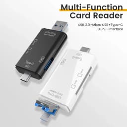 NNBILI OTG SD TF Type C Micro SD Card Reader Type C to USB OTG Adapter 6 in 1 USB 2.0 TF Card USB Flash Drive Type C Card Reader