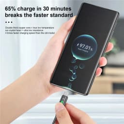 7A USB Type C Cable Wire For Samsung S22 S20 Xiaomi mi 12 Mobile Phone Fast Charging USB C Cable Type C Charger Data Cord Cables