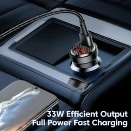 Toocki 33W Car Charger Quick Charge PD 3.0 SCP 5A USB Type C Car Phone Charge Fast Charging For iPhone 14 13 Xiaomi Samsung S23