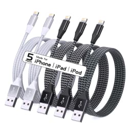 5Packs USB To Lightning Cable For IPhone14 13 12 11 Pro Max X XS XR 12W Fast Charging Cable Data Wire Cord USB C Cable For iPhon
