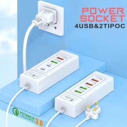 15W USB Charger Multi Ports Fast Charging Type C Phone Charger For iPhone 15 Samsung Xiaomi Quick Charge EU/US Plug Wall Charger