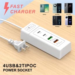 15W USB Charger Multi Ports Fast Charging Type C Phone Charger For iPhone 15 Samsung Xiaomi Quick Charge EU/US Plug Wall Charger