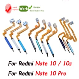 For Xiaomi Redmi Note 10 Pro 10s 10 4G 5G Fingerprint Sensor Home Return Key Menu Button Flex Ribbon Cable