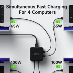 Hagibis 380W USB C Charger 8-Ports GaN Type C Charging Station PD 3.1 Dual 140W Fast Charger for MacBook iPhone Dell XPS Samsung