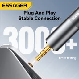 Essager 3.5mm to 6.5mm Audio Jack Adapte for Speaker Guitar Amplifier Microphone Headphone 6.5mm Female to 3.5mm Male Converter