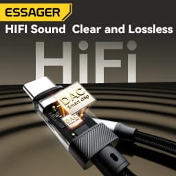 Essager Type C To 3.5mm Jack AUX Cable for iPhone 15 Samsung MacBook Lighting to 3.5mm Headphone Audio Adapter for iPhone 14 13