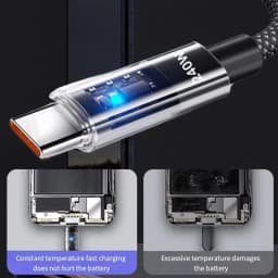 Nylon Braided USB C Cable 240W Super Fast Charging Data Line for Samsung Xiaomi Huawei Universal Type-C Quick Charge Cables