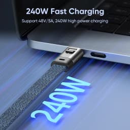 USB-C 240W Mobile Phone Fast Data Cable Type-C to Type-C Keychain Anti Loss Hanging Rope Short Line Laptop Tablet Charging Cable
