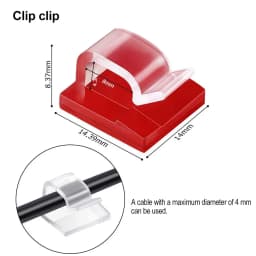 10/20/50PCS USB Cable Organizer Clips Wire Winder Holder Earphone Mouse Cord Clip Protector Management Adhesive Hooks Desk Clamp