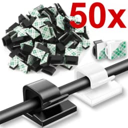 10/20/50PCS USB Cable Organizer Clips Wire Winder Holder Earphone Mouse Cord Clip Protector Management Adhesive Hooks Desk Clamp