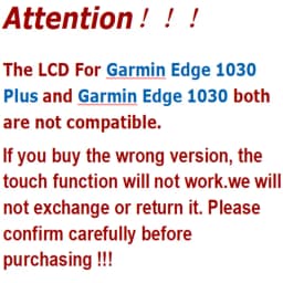 3.5' Inch LCD Display For Garmin Edge 1030 / Edge 1030 Plus Direct Replacement Cracked/Broken Screen (Select the Correct Model)