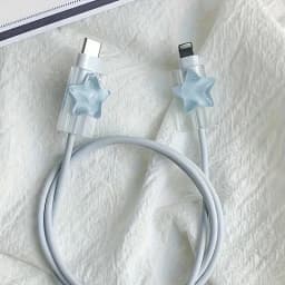 Korea Cute 3D Ocean Stars Change Charger Protector Cover Charger Line Protectors Organizer Winder Protector Cover Accessories