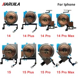 NEW Power Volume Flash Light NFC Wireless Charging Flex Cable For iPhone 12 13 mini 14 Pro Max 15 Plus Phone Repair Parts