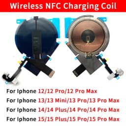 NEW Power Volume Flash Light NFC Wireless Charging Flex Cable For iPhone 12 13 mini 14 Pro Max 15 Plus Phone Repair Parts