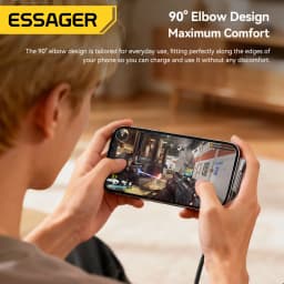 Essager Elbow 240W USB Type C Cable PD Fast Charging Charger Wire for iPhone 17 16 15 Pro iPad MacBook Pro Xiaomi Samsung Huawei