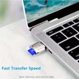 TF Card Reader, Micro SD Card Reader, Type C TF Memory Card Reader USB C to USB Adapter Applicable to for iPhone 17/17 Plus