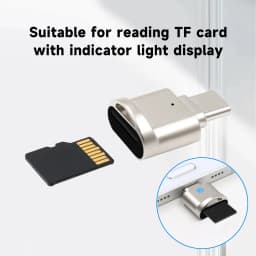 TF Card Reader, Micro SD Card Reader, Type C TF Memory Card Reader USB C to USB Adapter Applicable to for iPhone 17/17 Plus