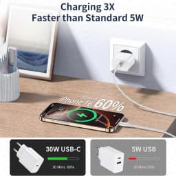 Original 30W Fast Charge Type C Charger For Apple iPhone 17 16 15 14 13 12 11 Pro Max Samsung Xiaomi Quick Charging Charge Cable