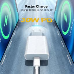 Original 30W Fast Charge Type C Charger For Apple iPhone 17 16 15 14 13 12 11 Pro Max Samsung Xiaomi Quick Charging Charge Cable
