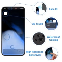 AMOLED For iPhone 12 MINI Display LCD Touch Screen Digitizer Replacement Support Face ID For A2399 A2176 A2398 A2400 A2399