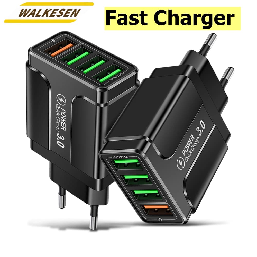 20W Multi Ports USB Charger Fast Charging Charger Quick Charger 3.0 For Samsung Galaxy S23 S22 Ultra Xiaomi iPhone 16 15 KR Plug