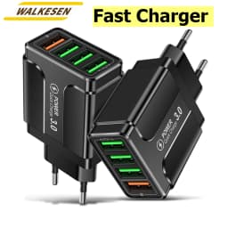 20W Multi Ports USB Charger Fast Charging Charger Quick Charger 3.0 For Samsung Galaxy S23 S22 Ultra Xiaomi iPhone 16 15 KR Plug