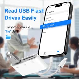 USB C SD TF Memory Card Reader Camera Adapter Trail Viewer for iPhone 17 16 15 iPad Samsung Xiaomi Keyboard Mouse OTG Adapter