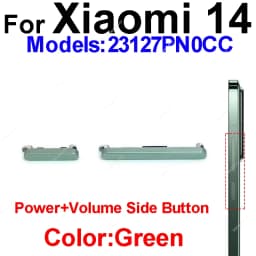 For Xiaomi 14 14T Pro Ultra On Off Power Volume Side Button Power Control Side Button Switch Replacement Repair Parts