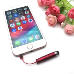 10Pcs Mini Fine Point Stylus Universal Capacitive Screen Touch Pen Stylus for IPhone Smart Laptop Tablets Pens with Dust Plugs