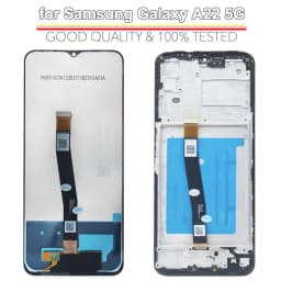 Tested LCD for Samsung Galaxy A22 5G A226B A226BR A226L Display Touch Screen Digitizer Assembly with Frame for Samsung A22 5G
