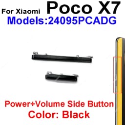 For Xiaomi Poco x7 Poco x7 f7 Pro On Off Power Volume Side Button Volume Power On Off Key Side Button Flex Cable Repair Parts